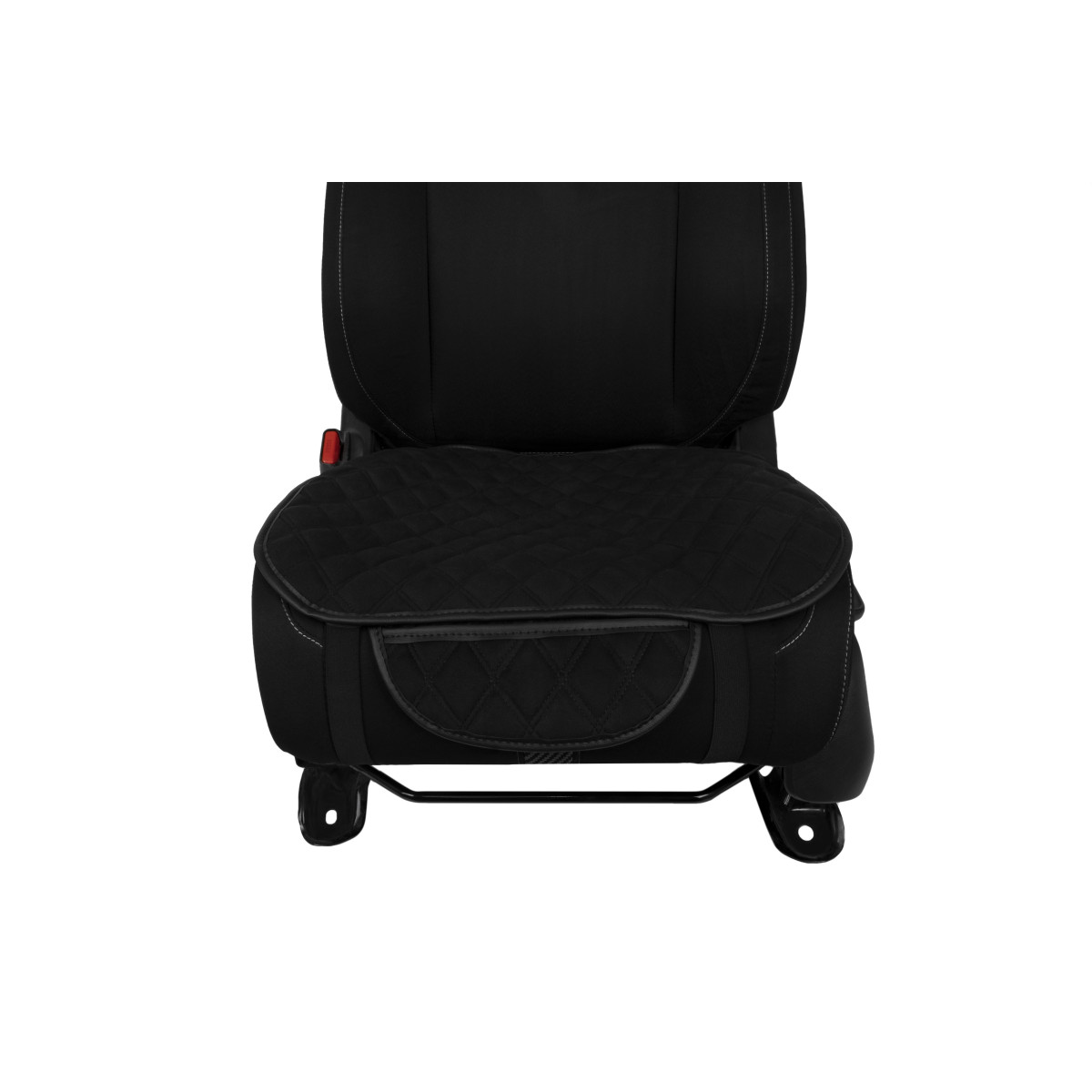 EVAtech Seat Cushion Cover, 1 pcs - black / black edges / black stitches