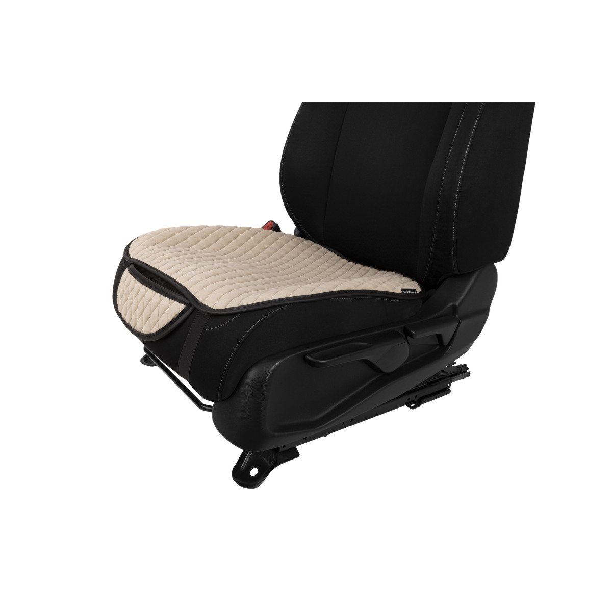 EVAtech Seat Cushion Cover, 1 pcs - beige / black edges / beige stitches