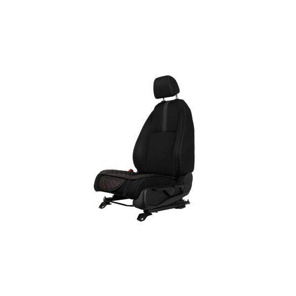 EVAtech ECO Seat Cushion Cover, 1 pcs - black / black edges / red stitches