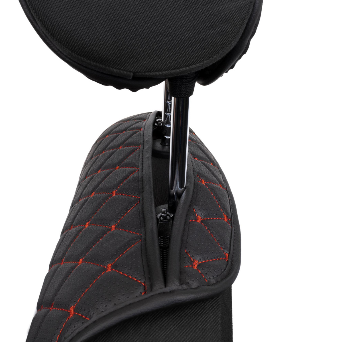 Seats užvalkalų komplektas EVAtech ECO Basic, 3 pcs- black / black edges / red interior