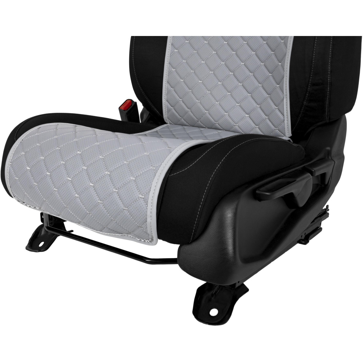 EVAtech ECO Basic Seat Covers, 3 pcs  - grey / gray edges / gray stitches