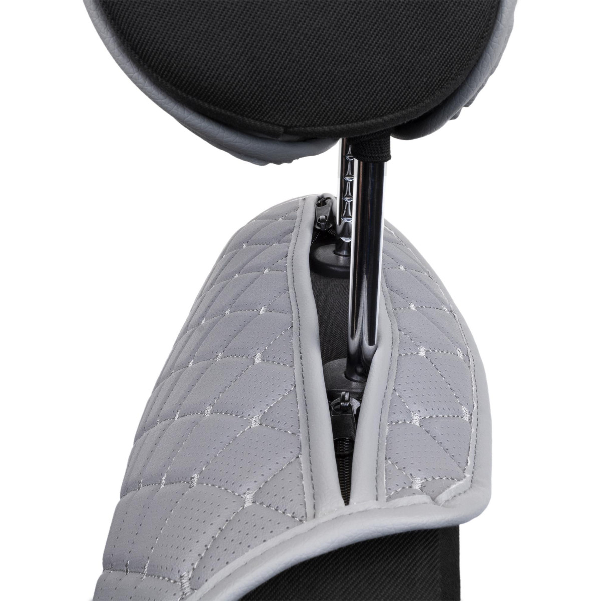 EVAtech ECO Basic Seat Covers, 3 pcs  - grey / gray edges / gray stitches