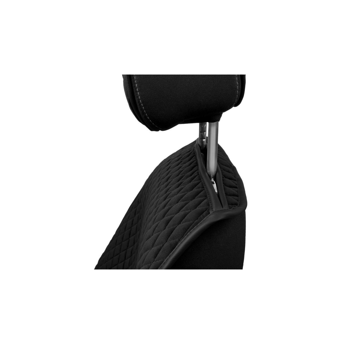 EVAtech PRO Seat Covers, 3 pcs - black / black edges / black stitches