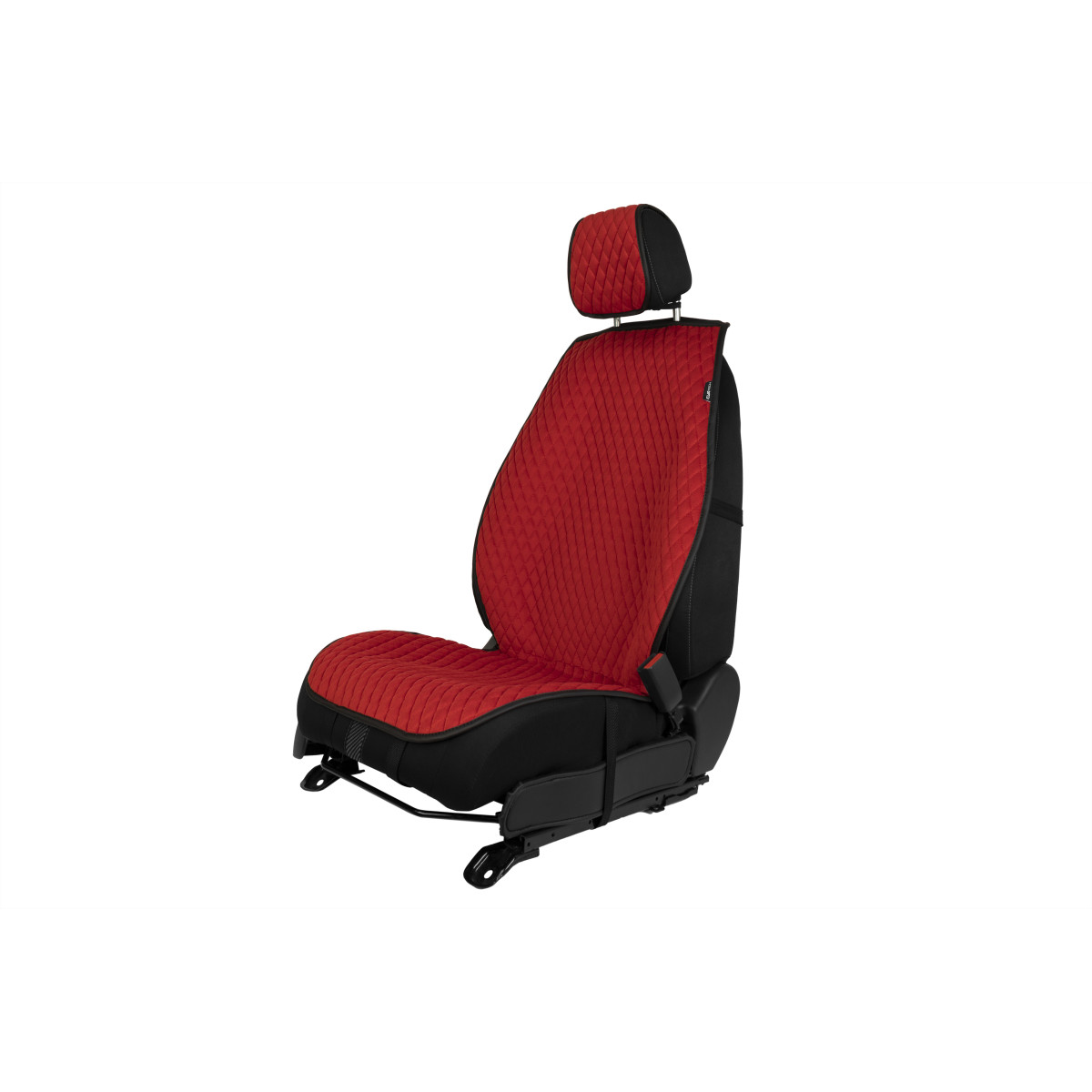 EVAtech PRO Seat Covers, 3 pcs - red / black edges / red stitches
