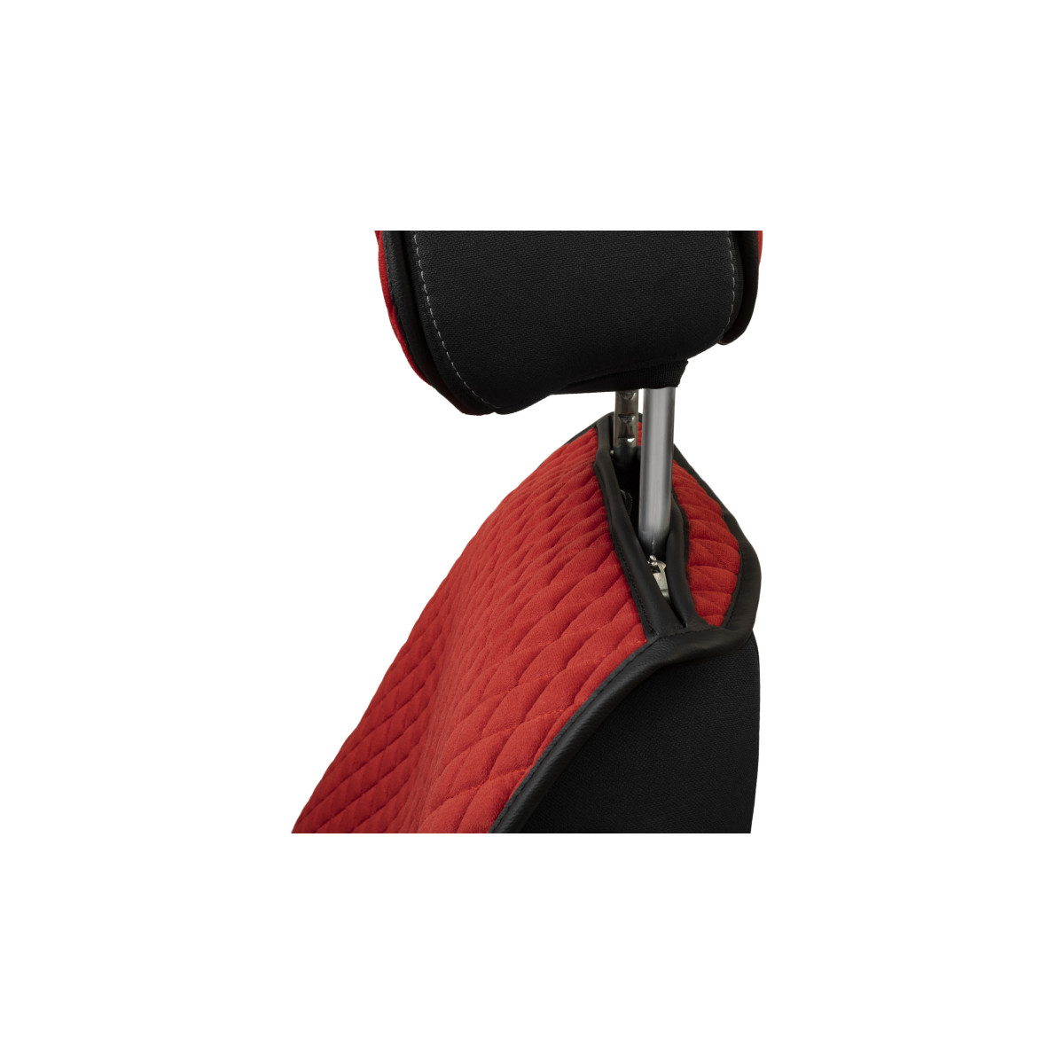 EVAtech PRO Seat Covers, 3 pcs - red / black edges / red stitches