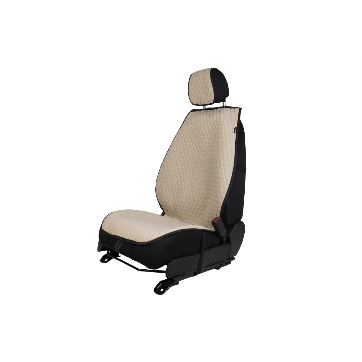 EVAtech PRO Seat Covers, 3 pcs - beige / black edges / beige stitches