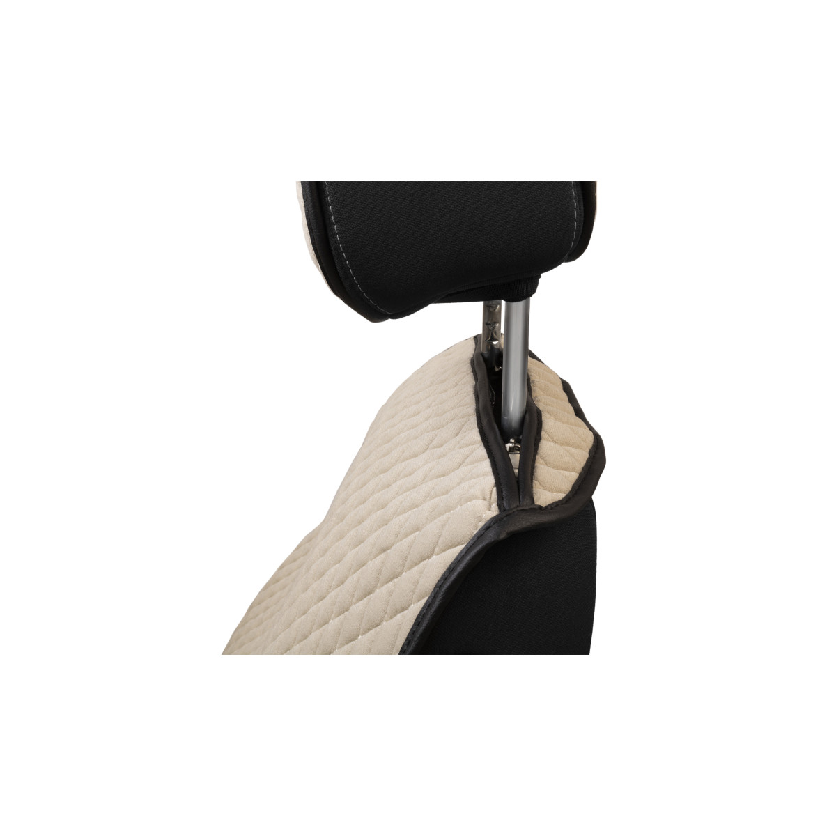 EVAtech PRO Seat Covers, 3 pcs - beige / black edges / beige stitches