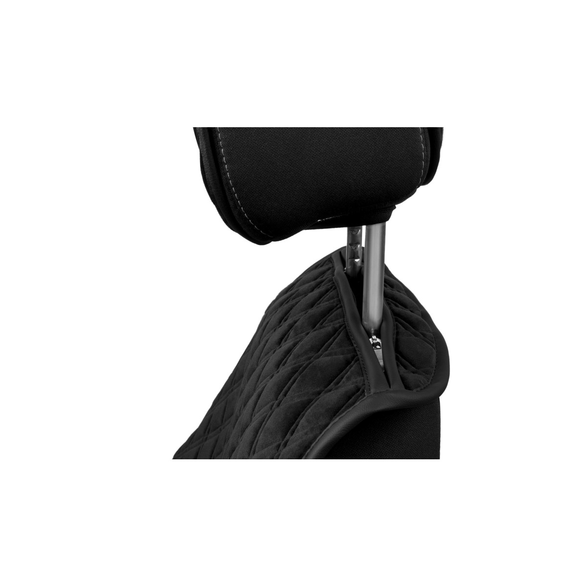 EVAtech Standard Seat Covers, 3 pcs - black / black edges / black stitches