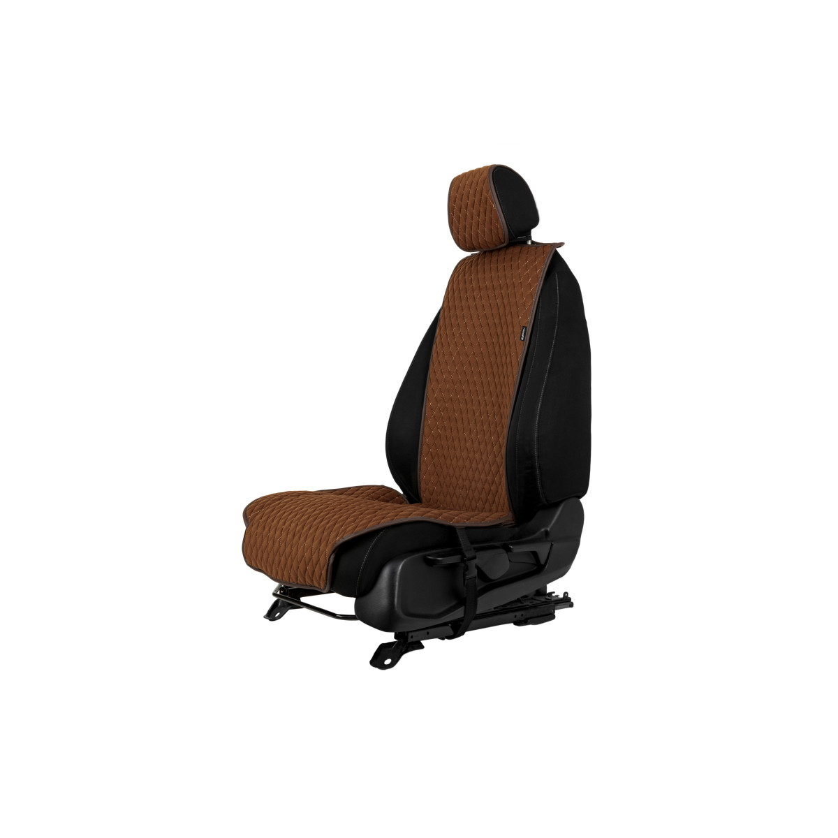 EVAtech Standard Seat Covers, 3 pcs - brown / brown edges / brown stitches