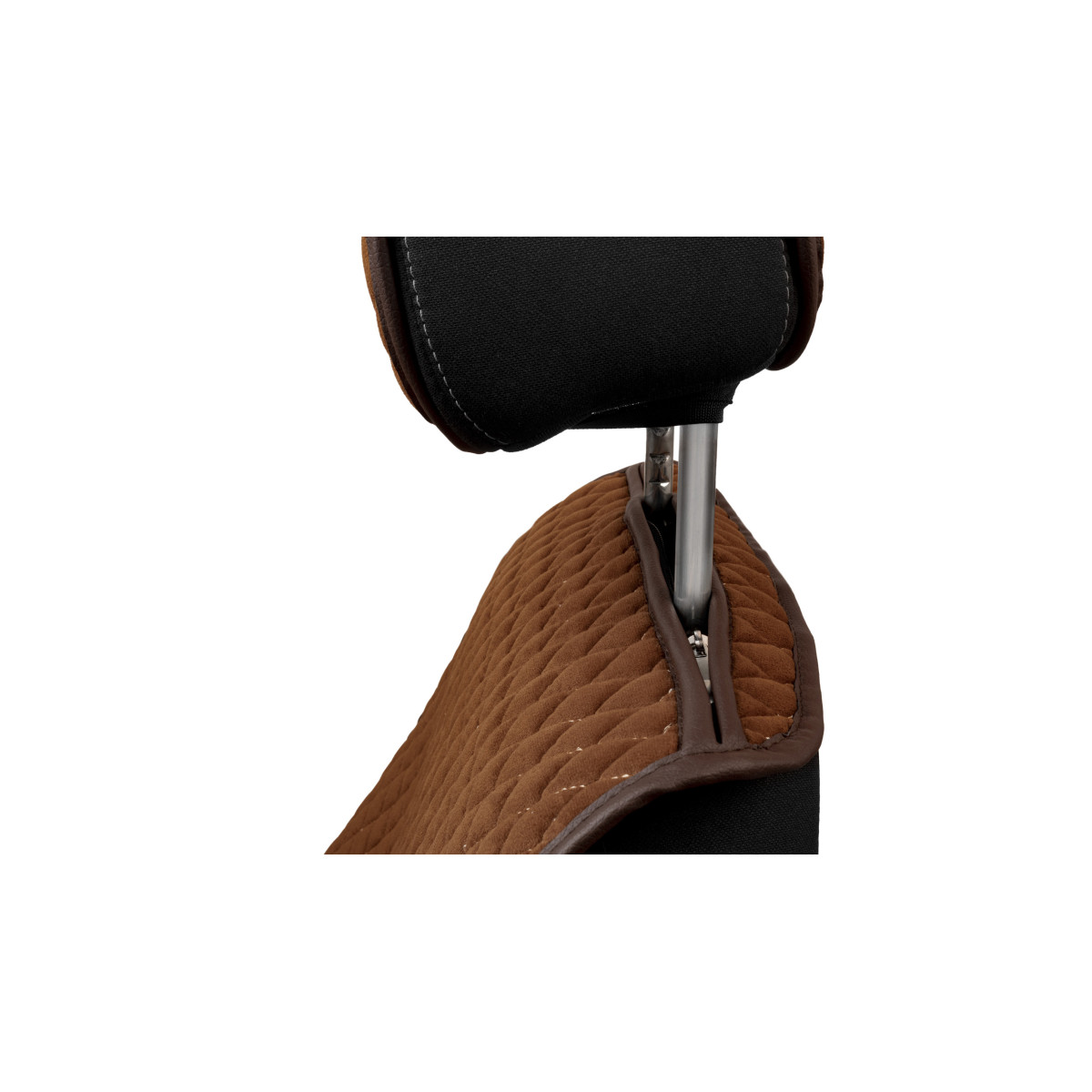 EVAtech Standard Seat Covers, 3 pcs - brown / brown edges / brown stitches