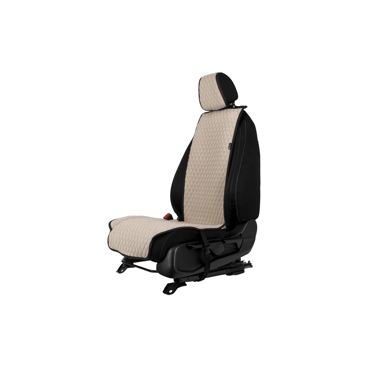 EVAtech Standard Seat Covers, 3 pcs - beige / black edges / beige edges