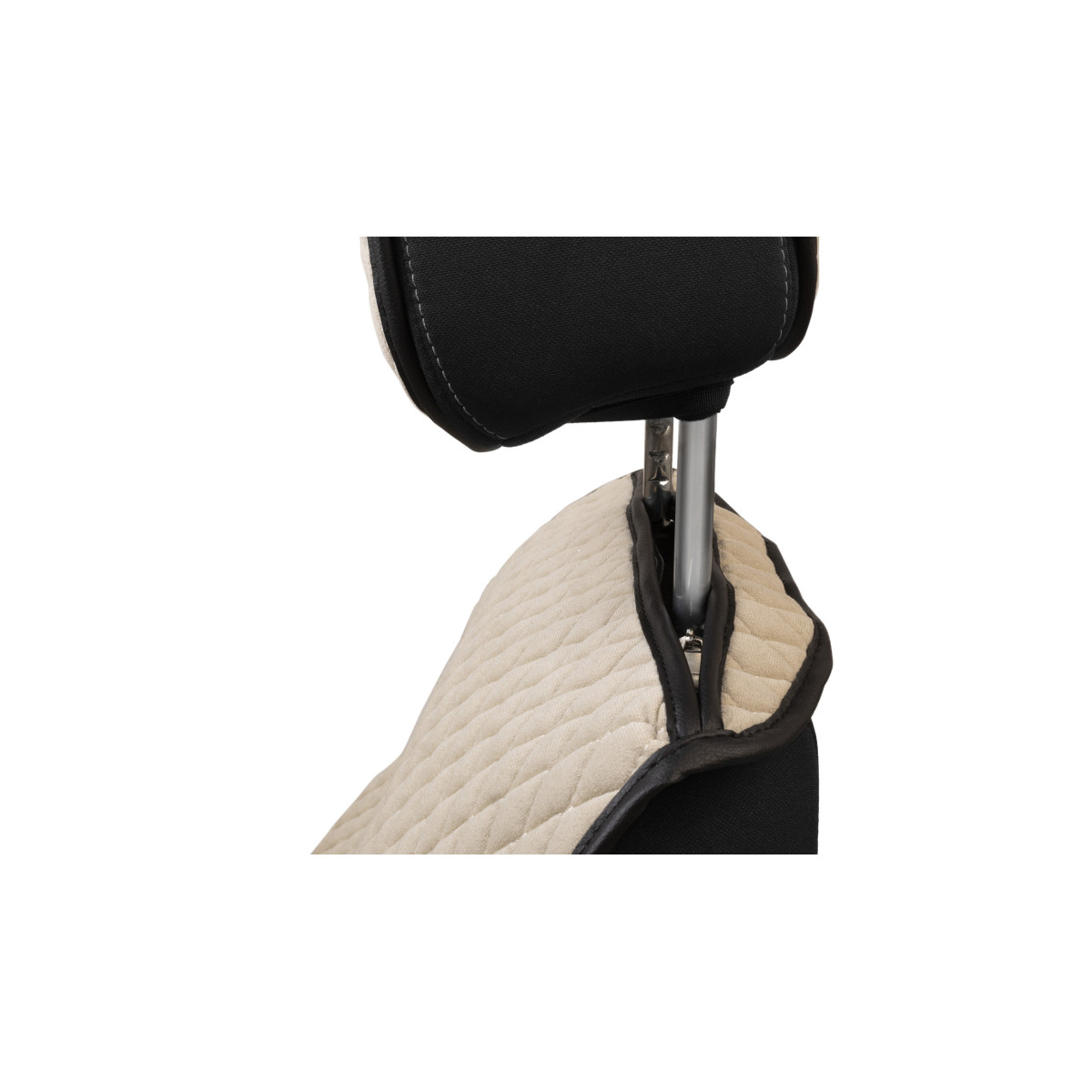 EVAtech Standard Seat Covers, 3 pcs - beige / black edges / beige edges