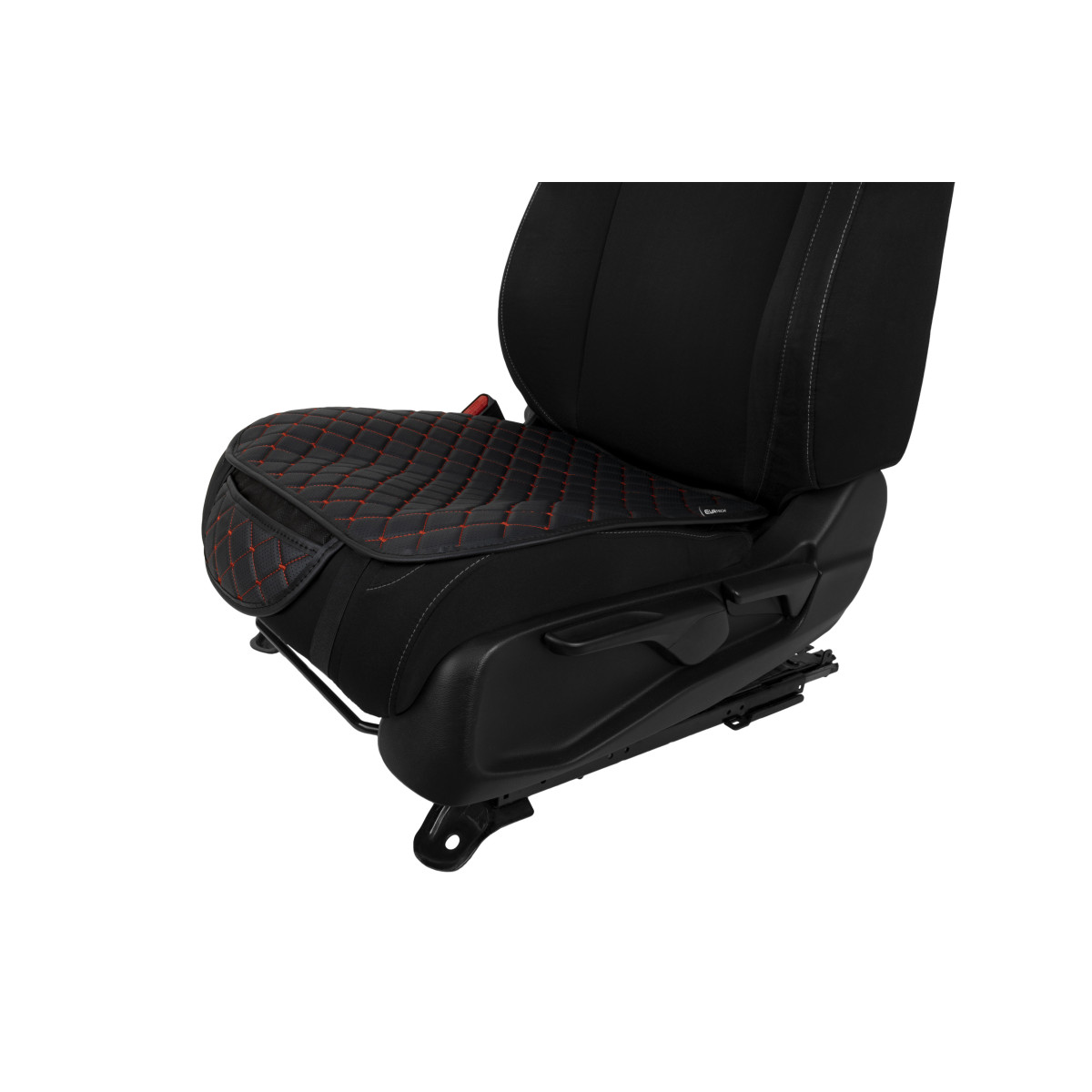 EVAtech ECO Seat Cushion Covers, 3 pcs - black / black edges / red stitches