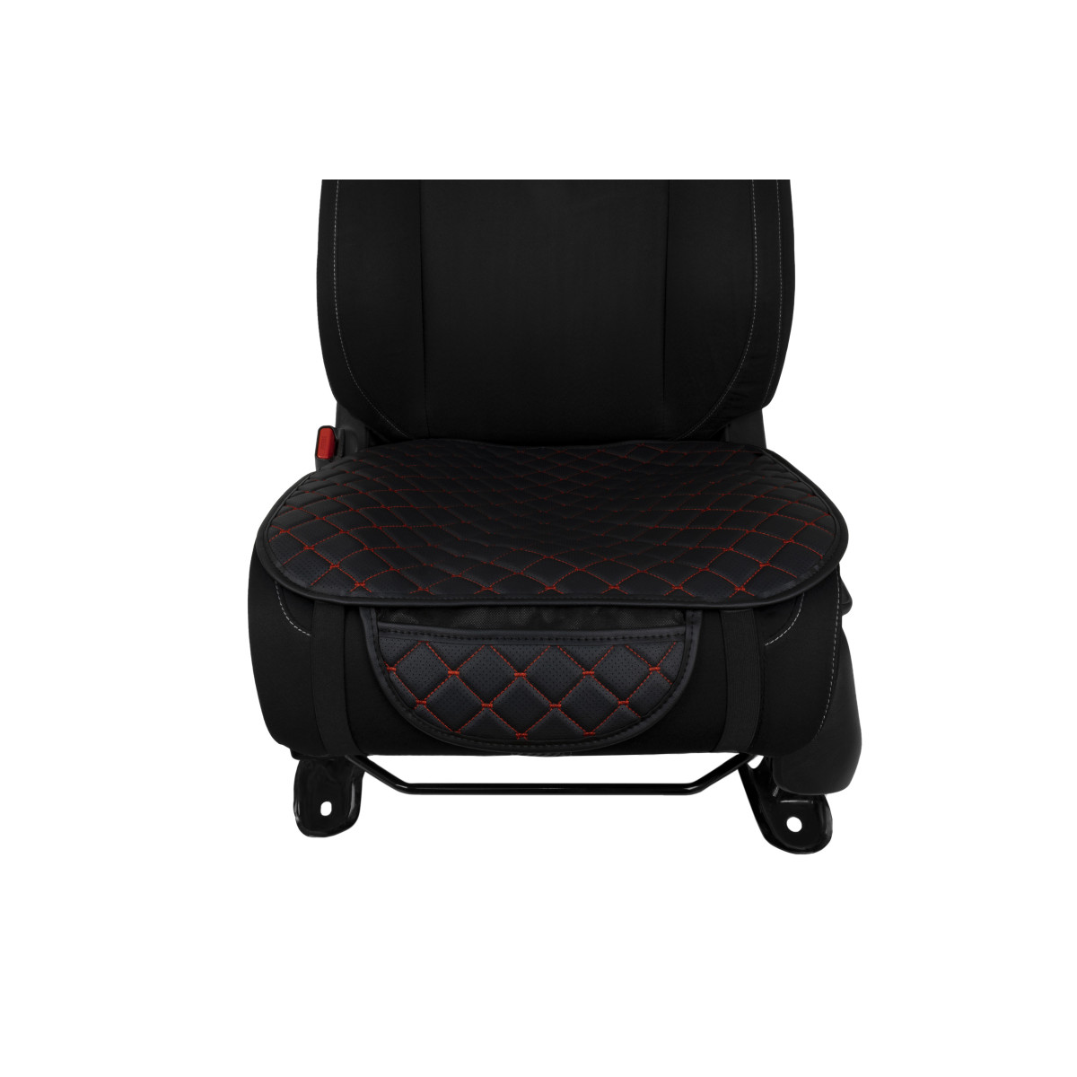 EVAtech ECO Seat Cushion Covers, 3 pcs - black / black edges / red stitches