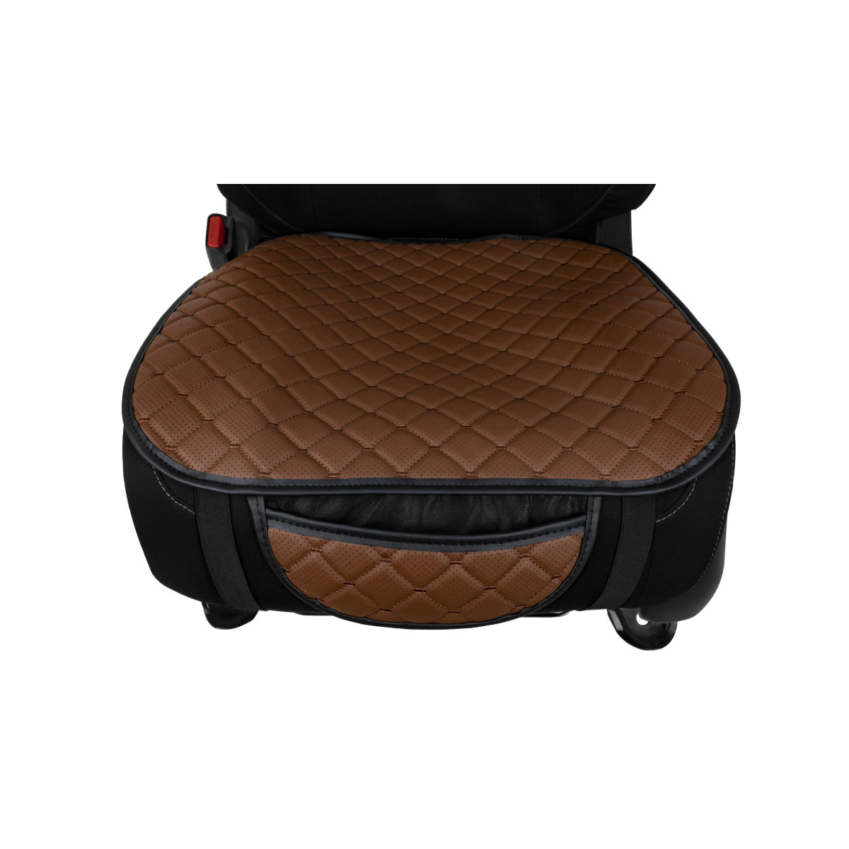 EVAtech ECO Seat Cushion Covers, 3 pcs - brown / black edges / brown stitches