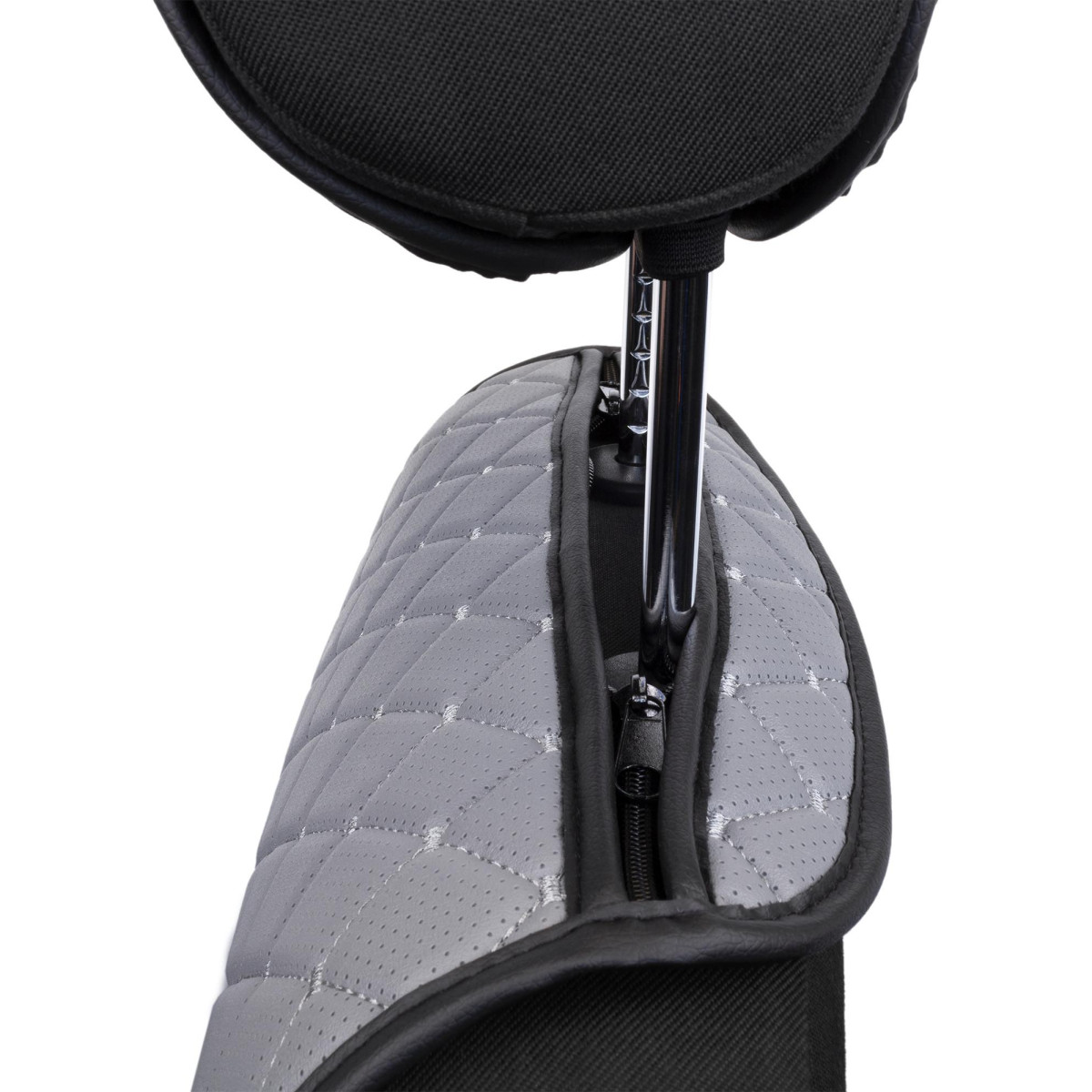 EVAtech ECO Basic Seat Covers, 2 pcs - grey / black edges / gray stitches EVAtech ECO Basic Seat Covers, 2 pcs - grey / black edges / gray stitches