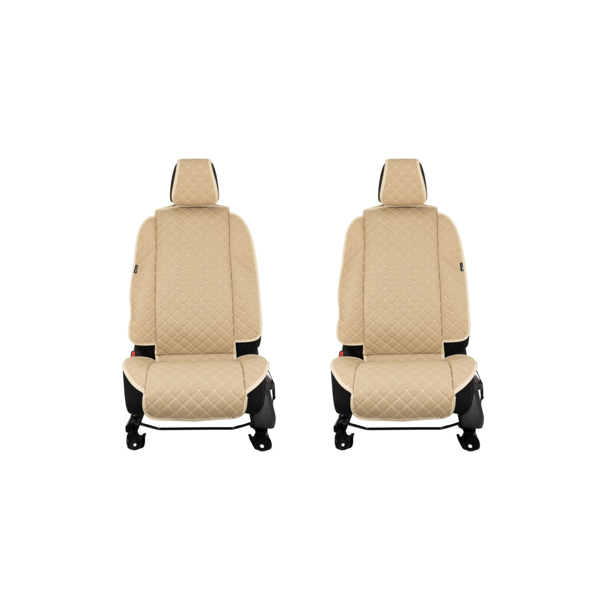 EVAtech ECO Max Seat Covers, 2 pcs - beige / beige edges / beige stitches EVAtech ECO Max Seat Covers, 2 pcs - beige / beige edges / beige stitches