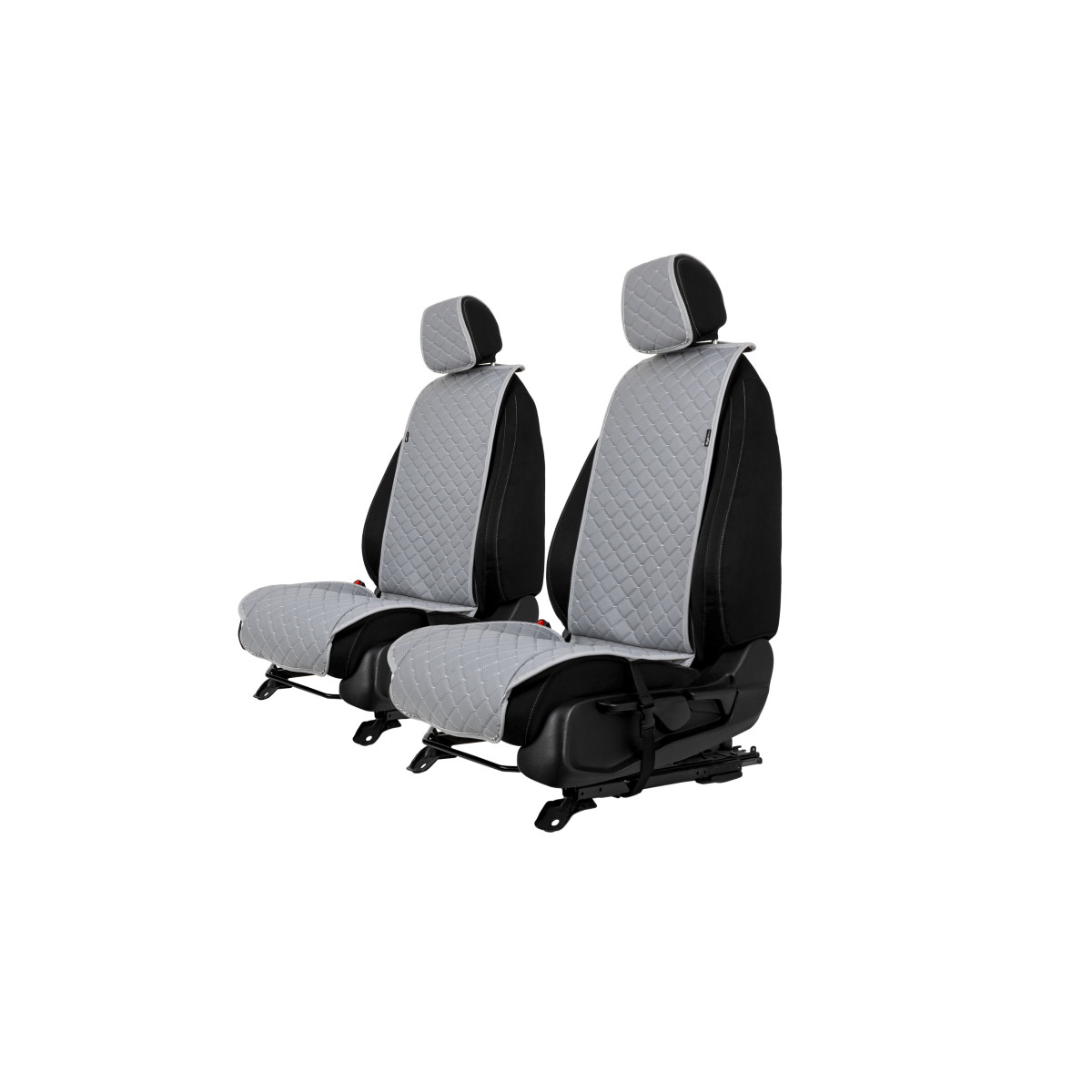 EVAtech ECO Standard Seat Covers, 2 pcs - grey / gray edges / gray stitches EVAtech ECO Standard Seat Covers, 2 pcs - grey / gray edges / gray stitches