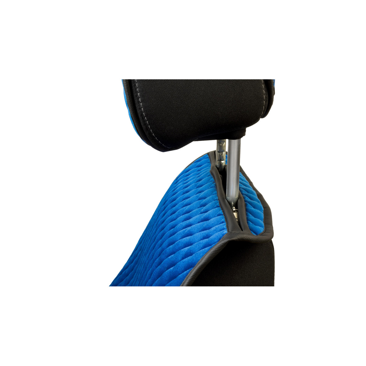 EVAtech Max Seat Covers, 2 pcs - blue / black edges / blue stitches