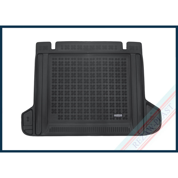 Rubber trunk mat Toyota Land Cruiser J150 2017-2024 (5 places, with 220V socket, with load securing system)