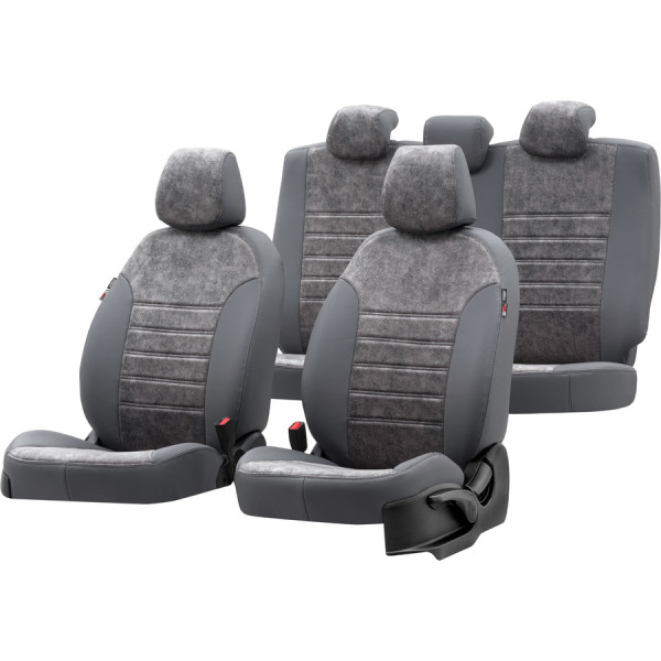 Milano seat covers (eco leather, textile) Citroen C3 Aircross 2017-2022