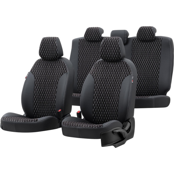Amsterdam seat covers (eco leather, textile) Citroen C3 Aircross 2017-2022