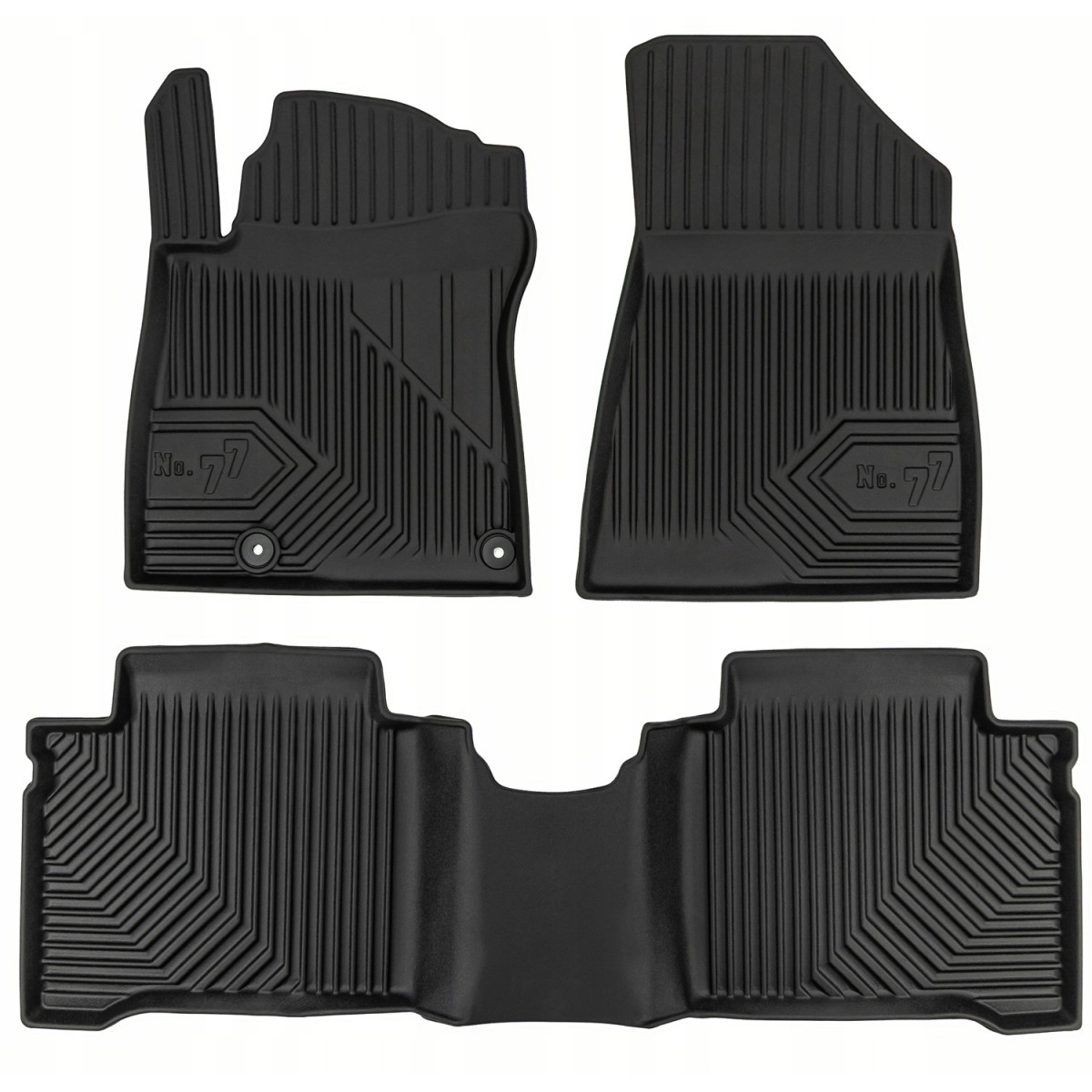 Rubber mats No.77 Kia Niro II Crossover, Hybrid,clips from 2022