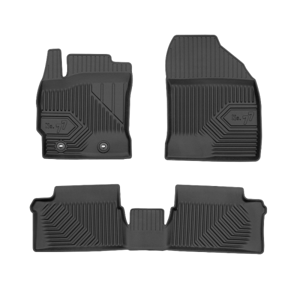 Rubber mats No.77 Toyota Auris II 2012-2018 (Hybrid)