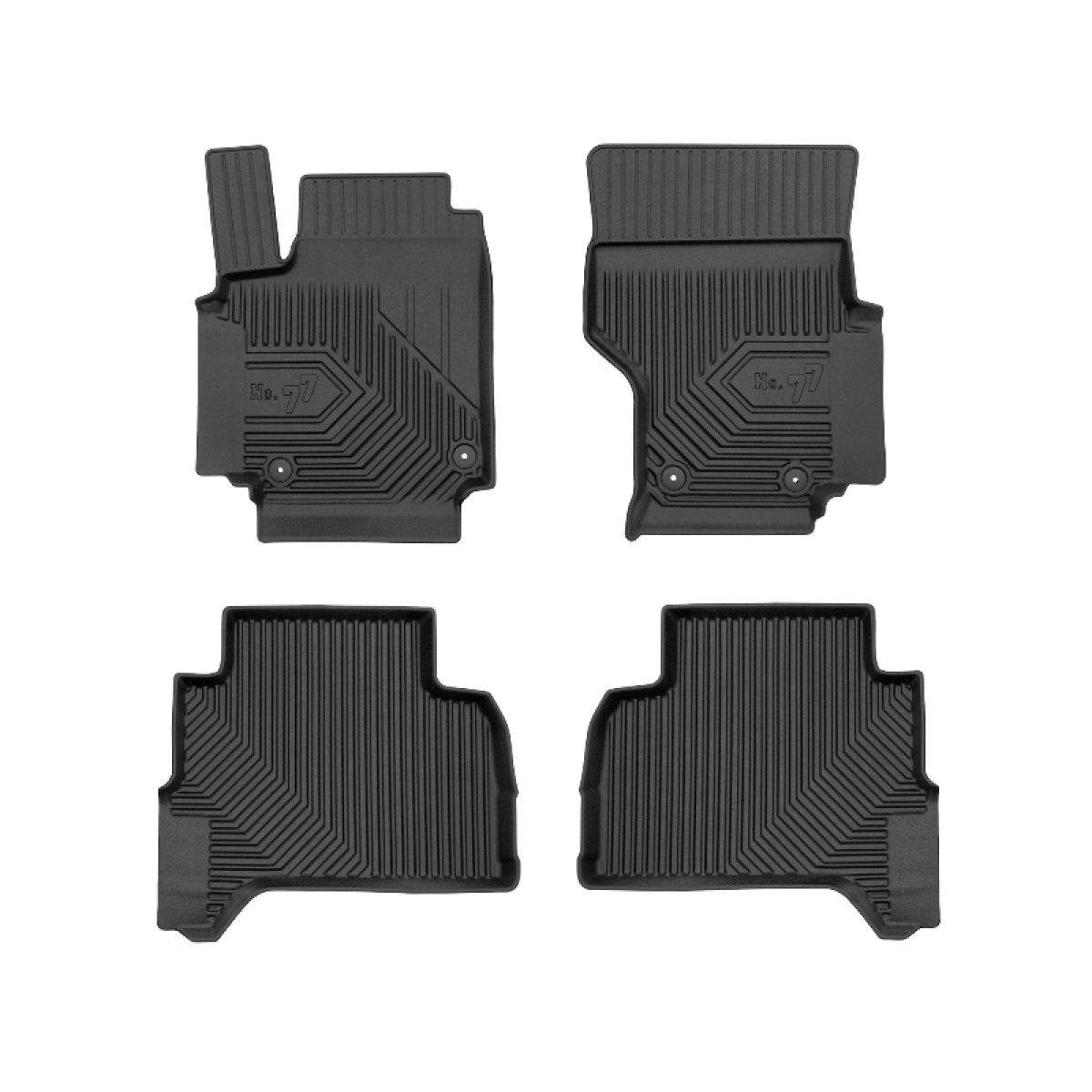 Rubber mats No.77 Volkswagen Amarok 2010-2022 (Double Cab)