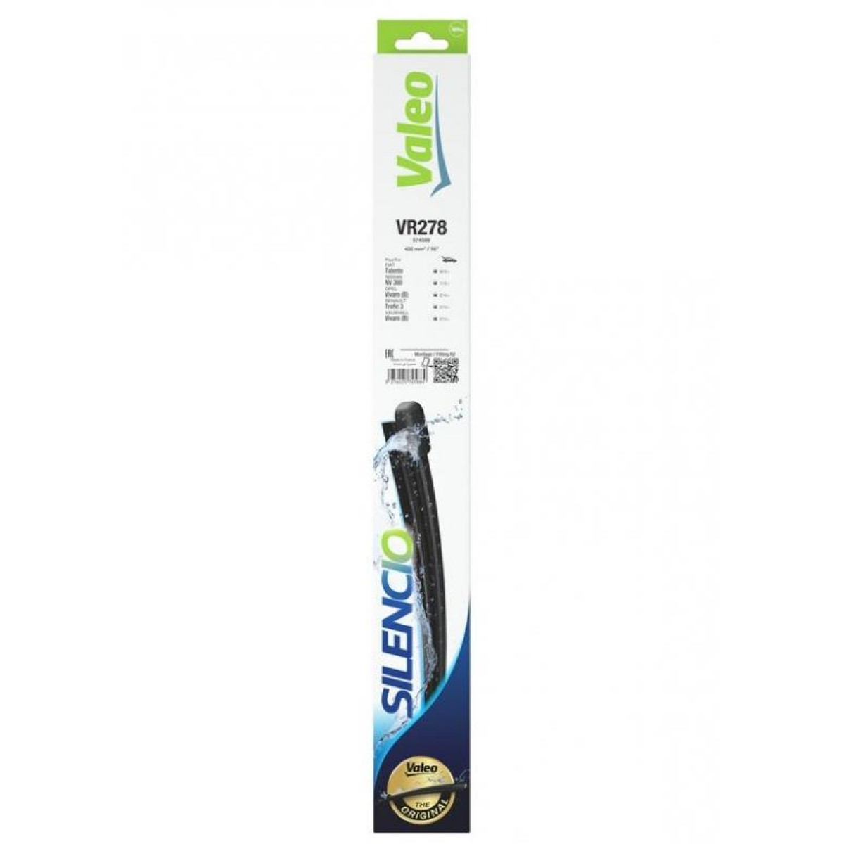 Rear wiper Valeo Silencio Rear VR278, 400 mm Rear wiper Valeo Silencio Rear VR278, 400 mm