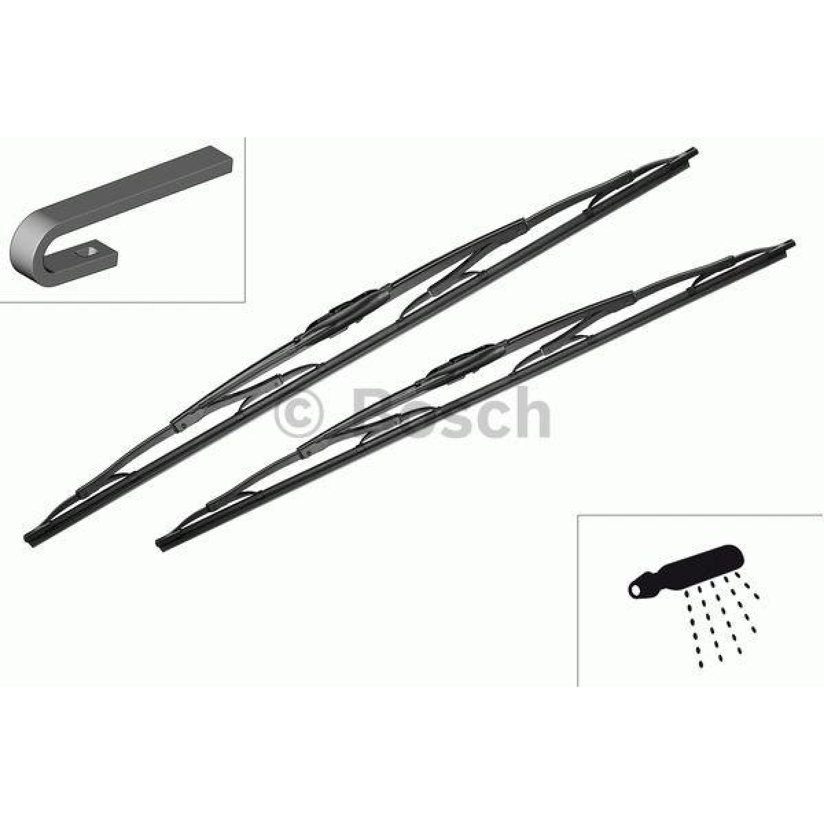 Wiper set Bosch Twin 609, 600/600 mm Wiper set Bosch Twin 609, 600/600 mm