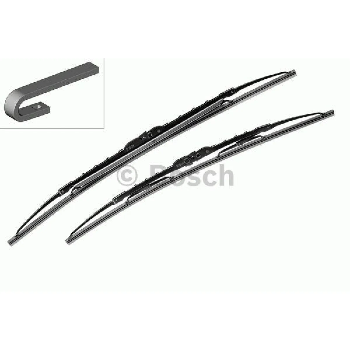 Wiper set Bosch Twin Spoiler 552S, 550/400 mm Wiper set Bosch Twin Spoiler 552S, 550/400 mm