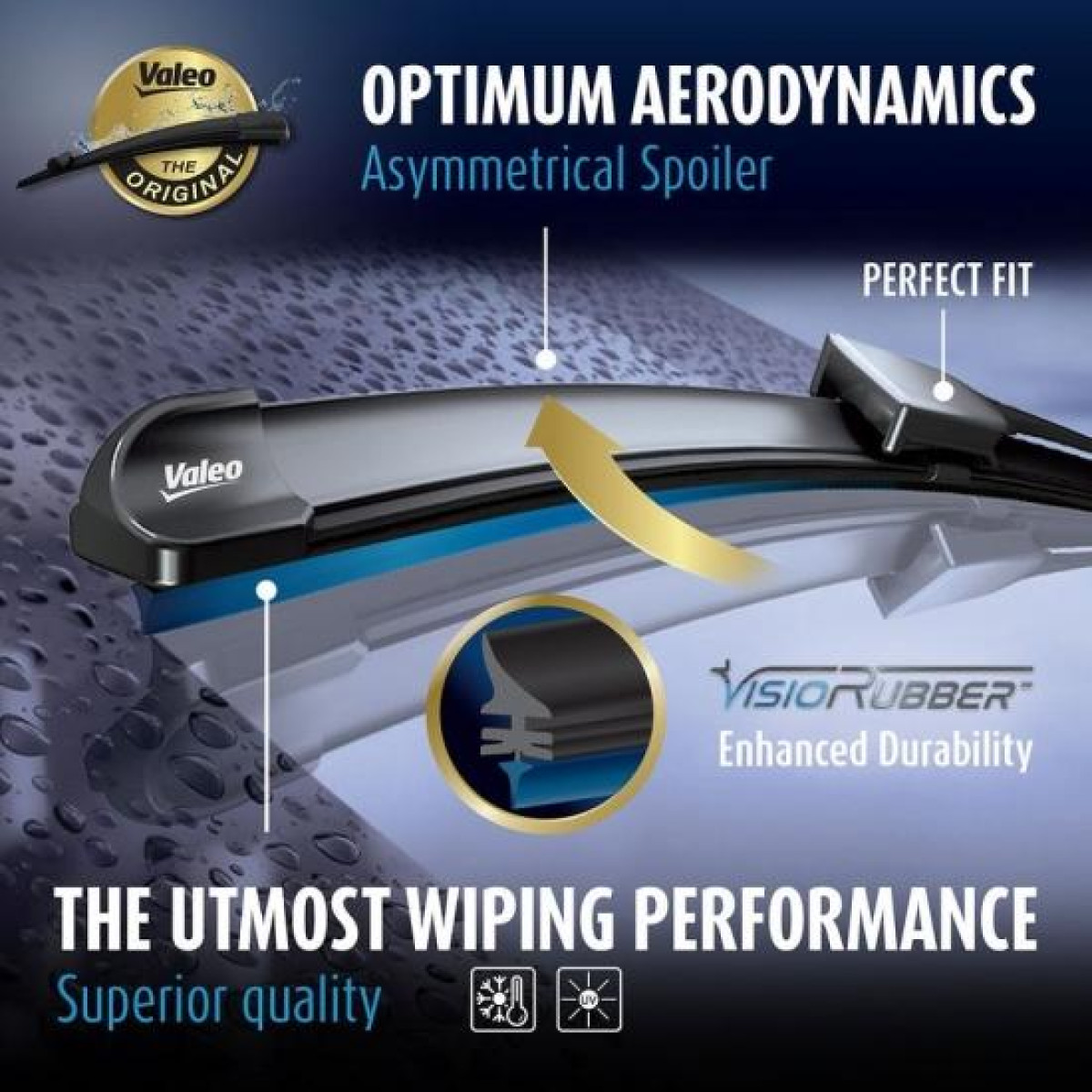 Wiper set Valeo Silencio VF435, 650/400 mm Wiper set Valeo Silencio VF435, 650/400 mm