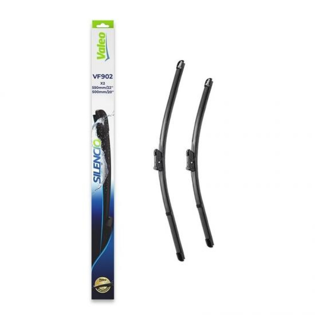 Wiper set Valeo Silencio VF902, 550/500 mm Wiper set Valeo Silencio VF902, 550/500 mm