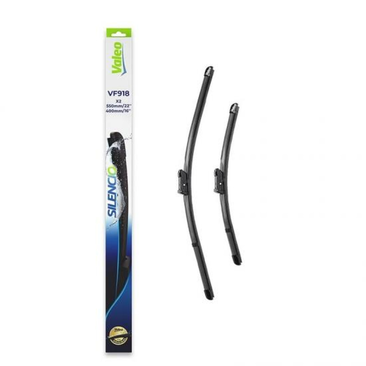 Wiper set Valeo Silencio VF918, 550/400 mm Wiper set Valeo Silencio VF918, 550/400 mm