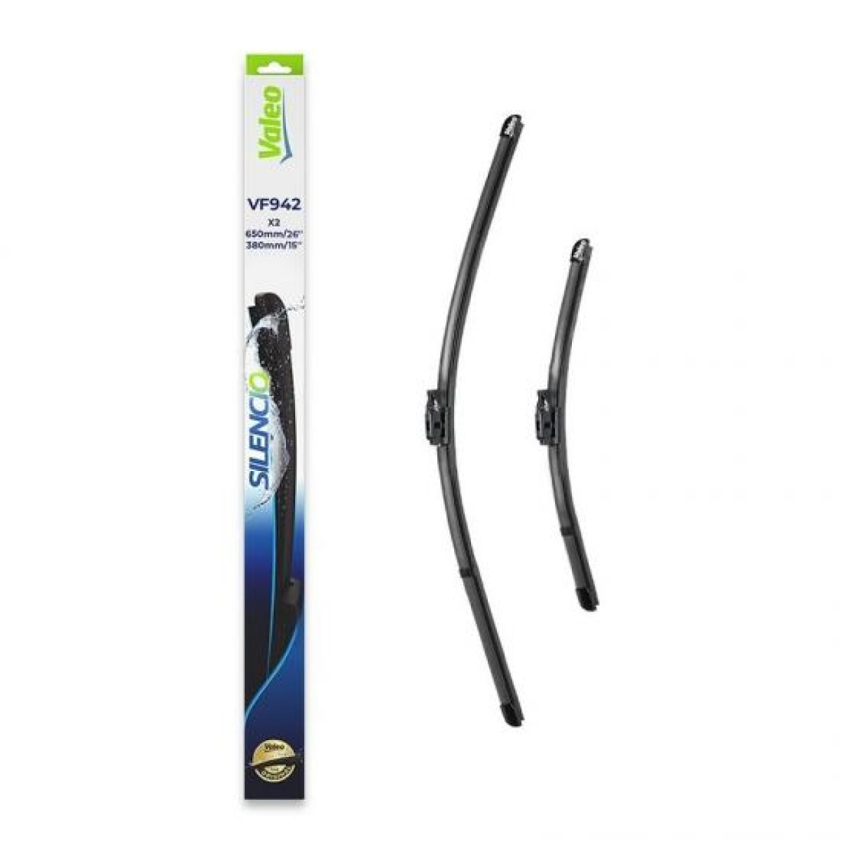 Wiper set Valeo Silencio VF942, 650/380 mm Wiper set Valeo Silencio VF942, 650/380 mm