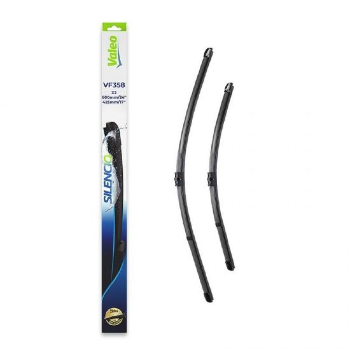 Wiper set Valeo Silencio X.TRM OE VF358, 600/425 mm Wiper set Valeo Silencio X.TRM OE VF358, 600/425 mm