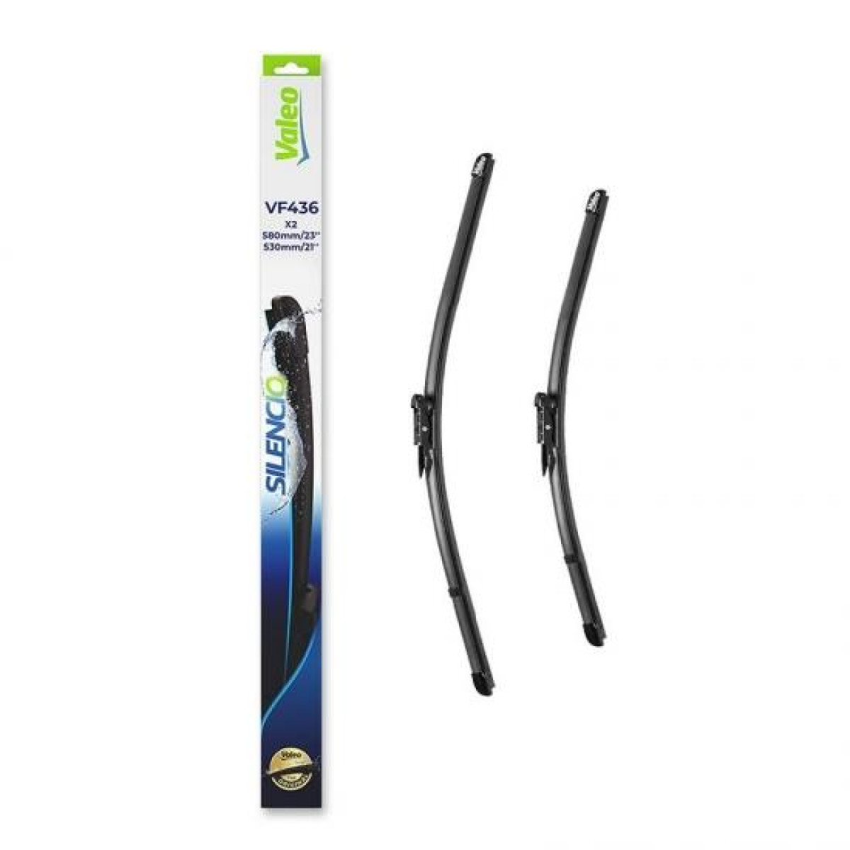 Wiper set Valeo Silencio X.TRM OE VF436, 580/530 mm Wiper set Valeo Silencio X.TRM OE VF436, 580/530 mm