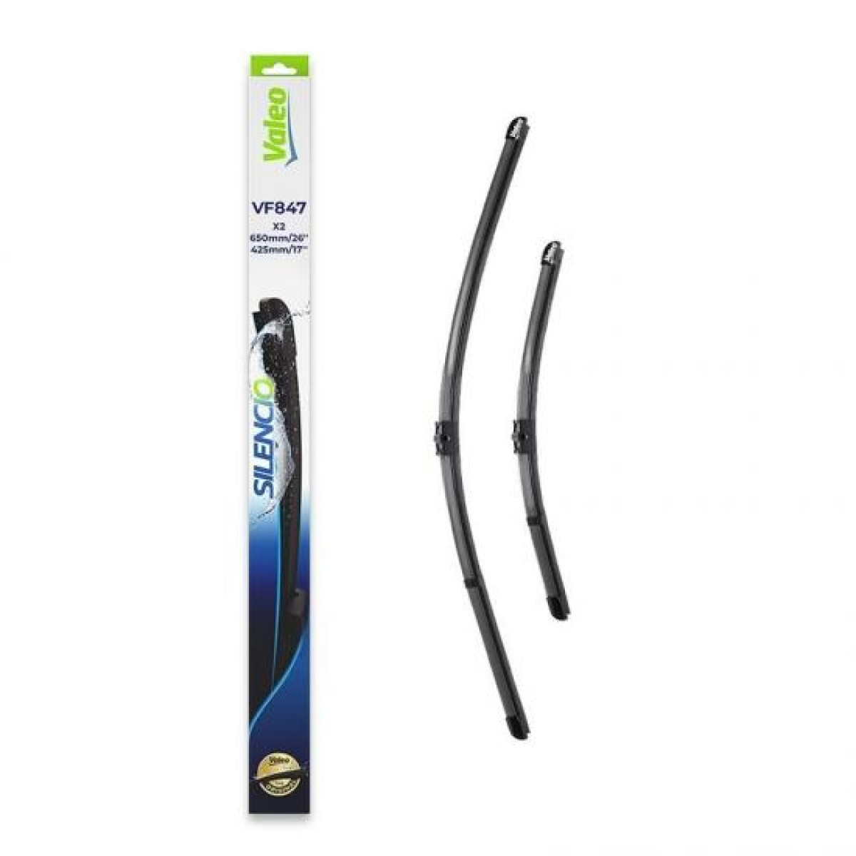 Wiper set Valeo Silencio X.TRM OE VF847, 650/425 mm Wiper set Valeo Silencio X.TRM OE VF847, 650/425 mm