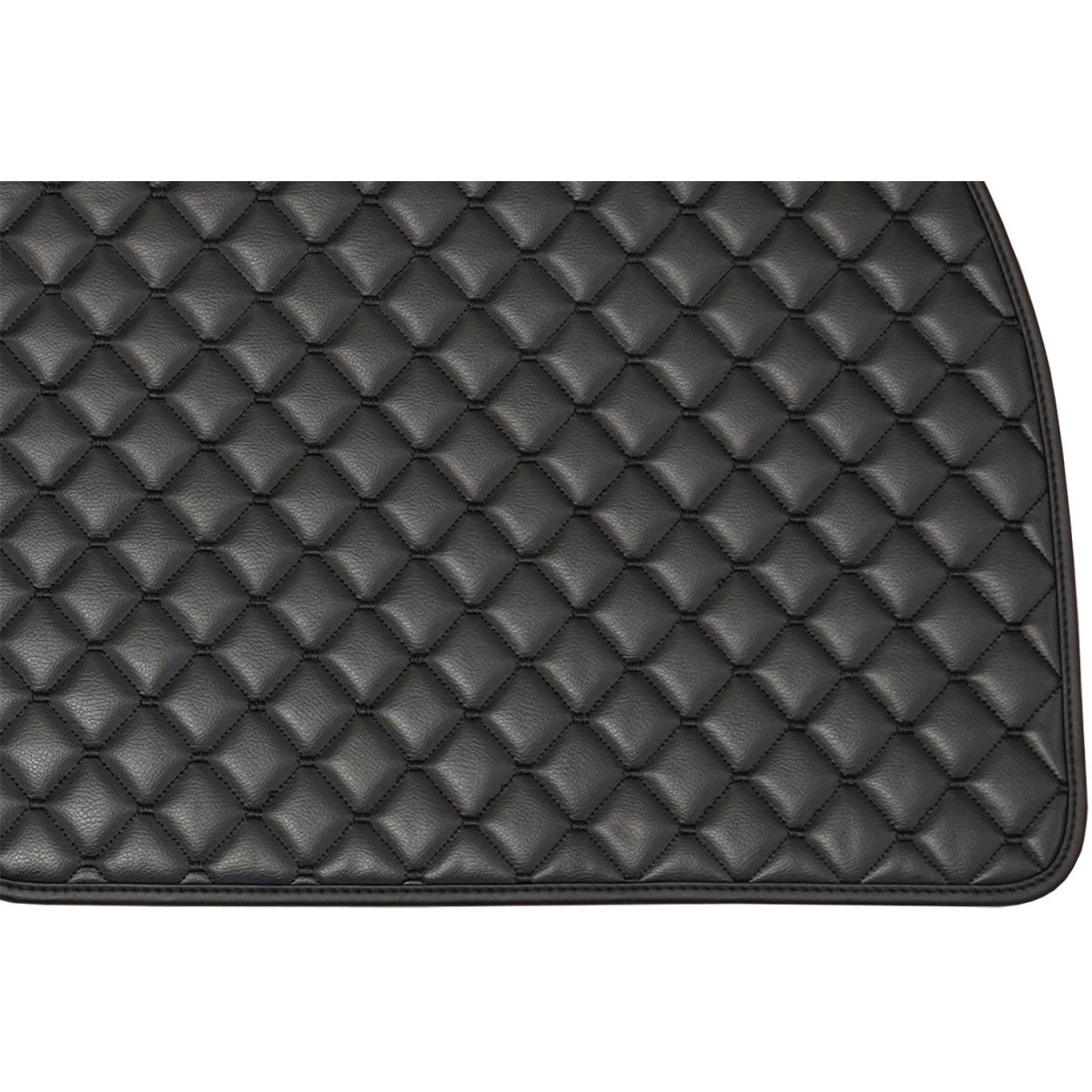 Eco leather mats QuiltyMats MG 3 from 2024 (Black / black stitching)