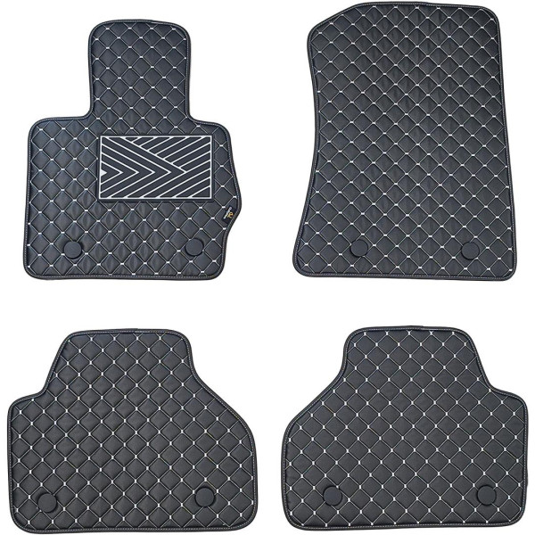 Eco leather mats QuiltyMats BMW X3 2010-2017 (F25) (Black / gray stitching)