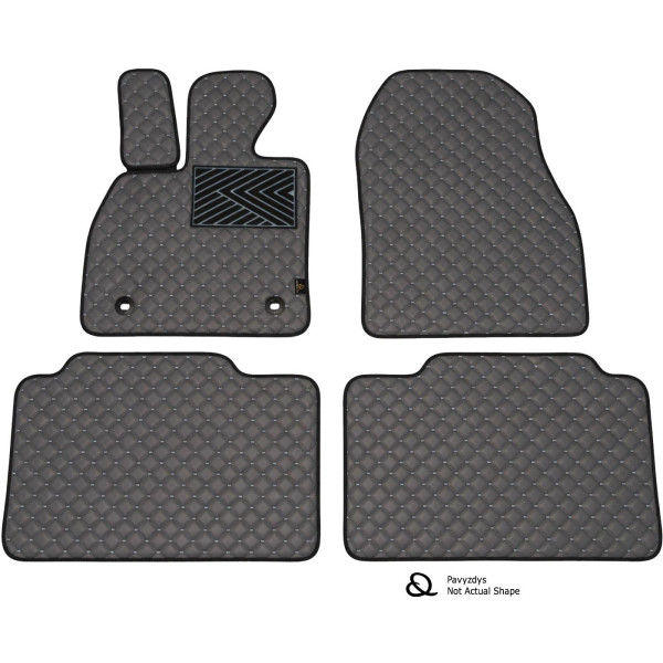 Eco leather mats QuiltyMats MG 3 from 2024 (Grey / gray stitching) Eco leather mats QuiltyMats MG 3 from 2024 (Grey / gray stitching)