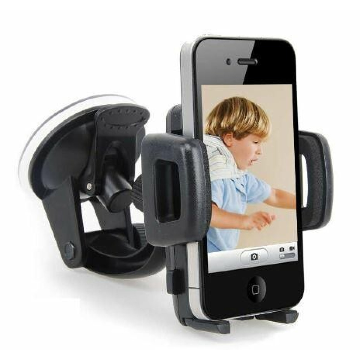 Car phone and GPS holder with suction cup