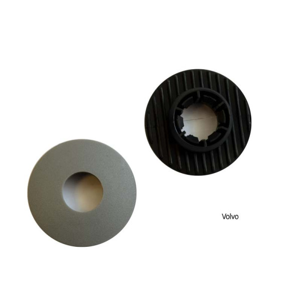 Mat holder, round, gray (Volvo)