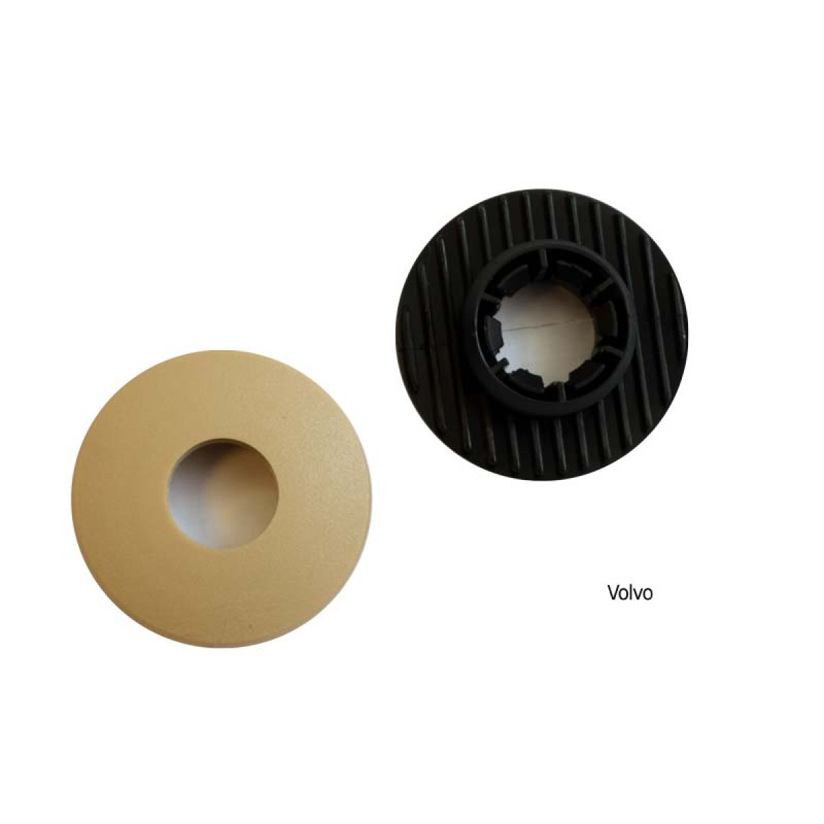 Mat holder, round, beige (Volvo)