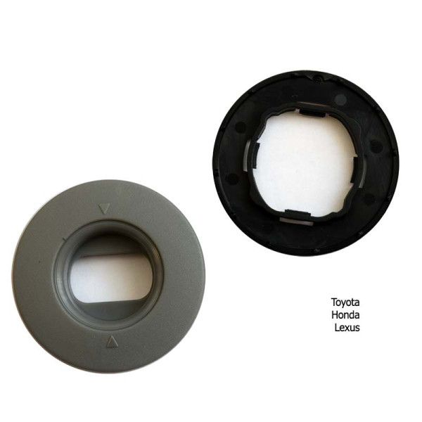 Mat holder, oval, gray (Toyota)