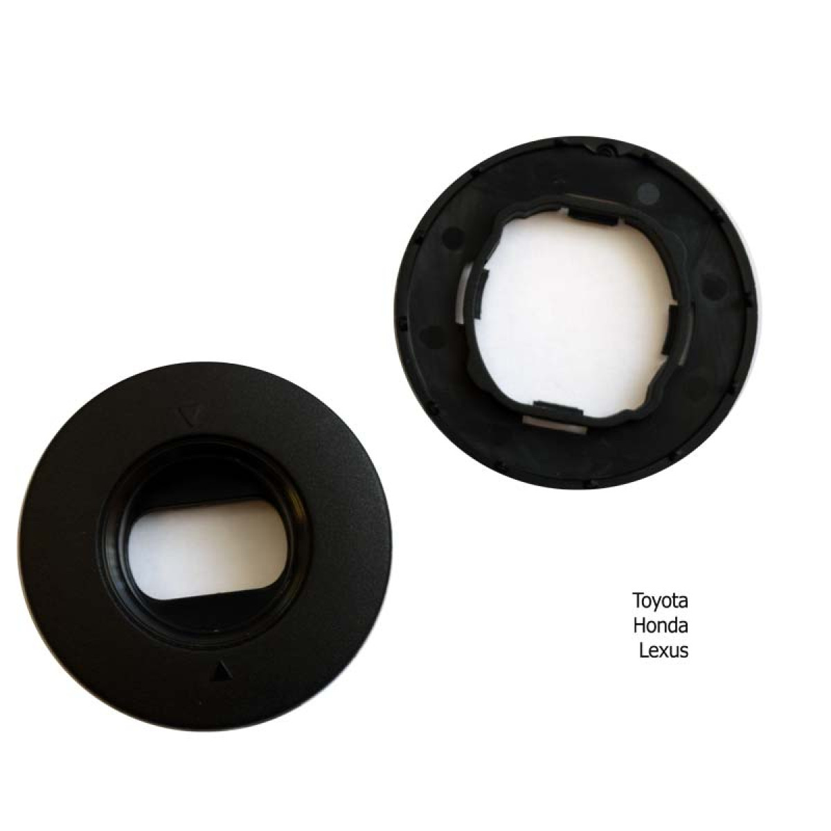 Mat holder, oval, black (Toyota)