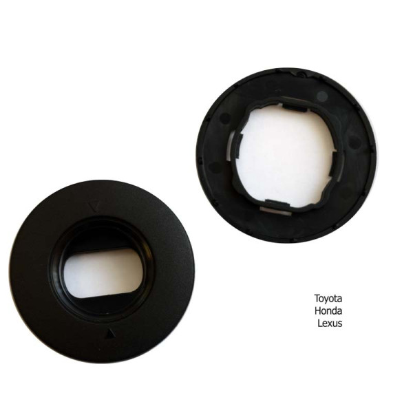 Mat holder, oval, black (Toyota)
