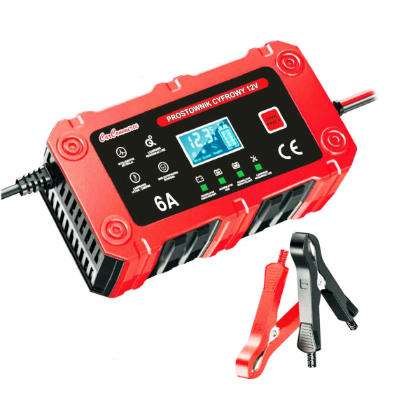 Digital battery charger, 12 V, 6 A, LiFePO4 / AGM / GEL, BC-1206