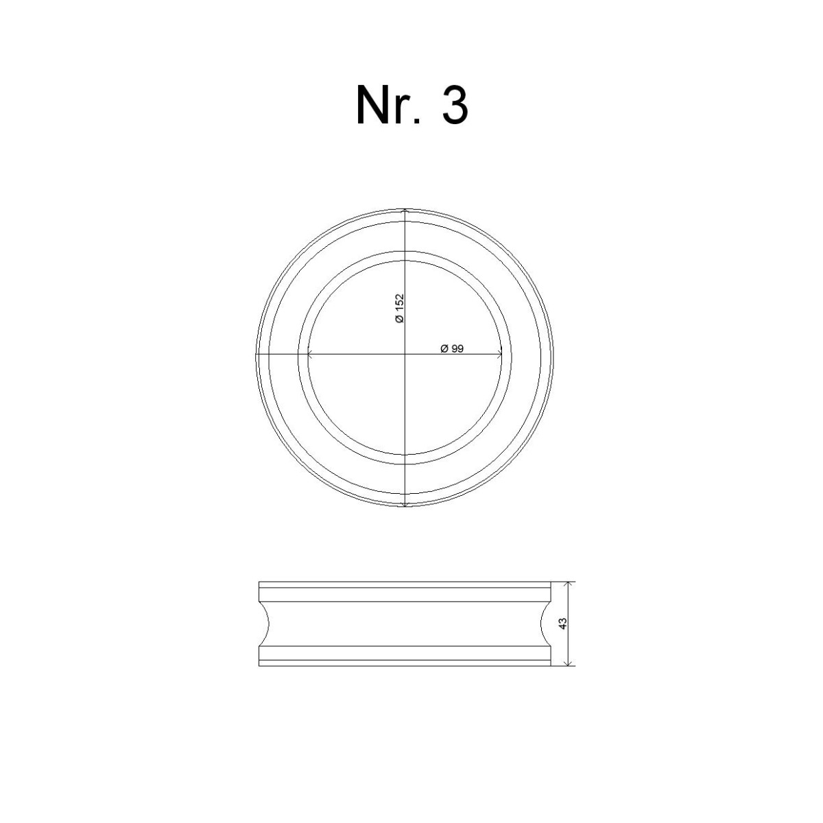 Spring reinforcement rubber No.3